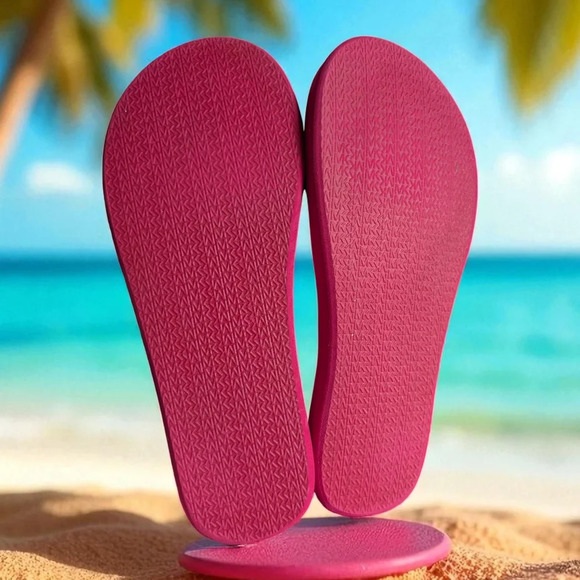 Michael Kors Mk Pool Slide Sandal In Dragon Fruit Size 7 (EUC) - Picture 6 of 10